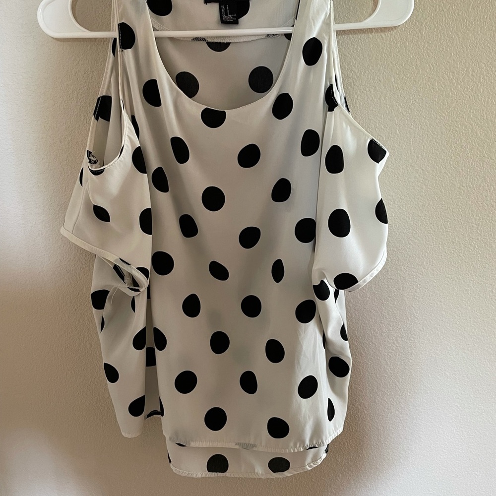 Forever 21 cold shoulder blouse